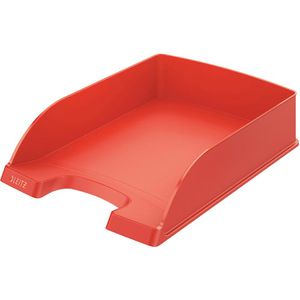 Leitz Briefablage 5227-00-20, Plus, A4, hellrot, stapelbar, Kunststoff