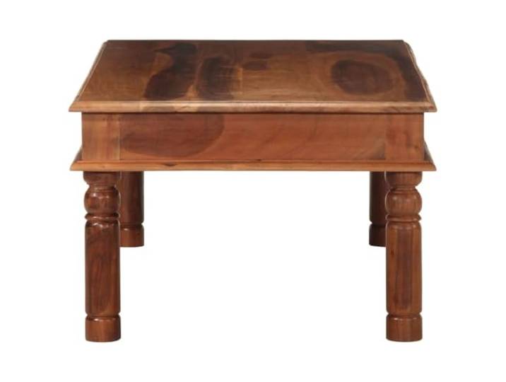 KTHLBRH Couchtisch 110 x 60 x 40 cm Massivholz Akazie Mit Stauraum, robuste Tischplatte, leicht zu reinigen, bernsteinfarben