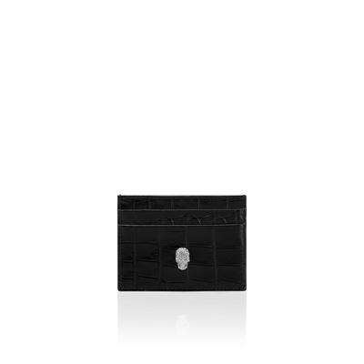 Clutch PHILIPP PLEIN "Skull Crocco Print", Damen, schwarz (02, schwarz), Taschen
