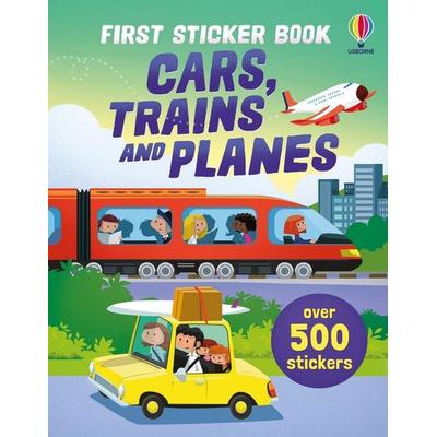 First Sticker Book Cars, Trains and Planes, Taschenbuch von Sam Smith,Sam Taplin,Simon Tudhope, Usborne, 978-1-83604-820-6