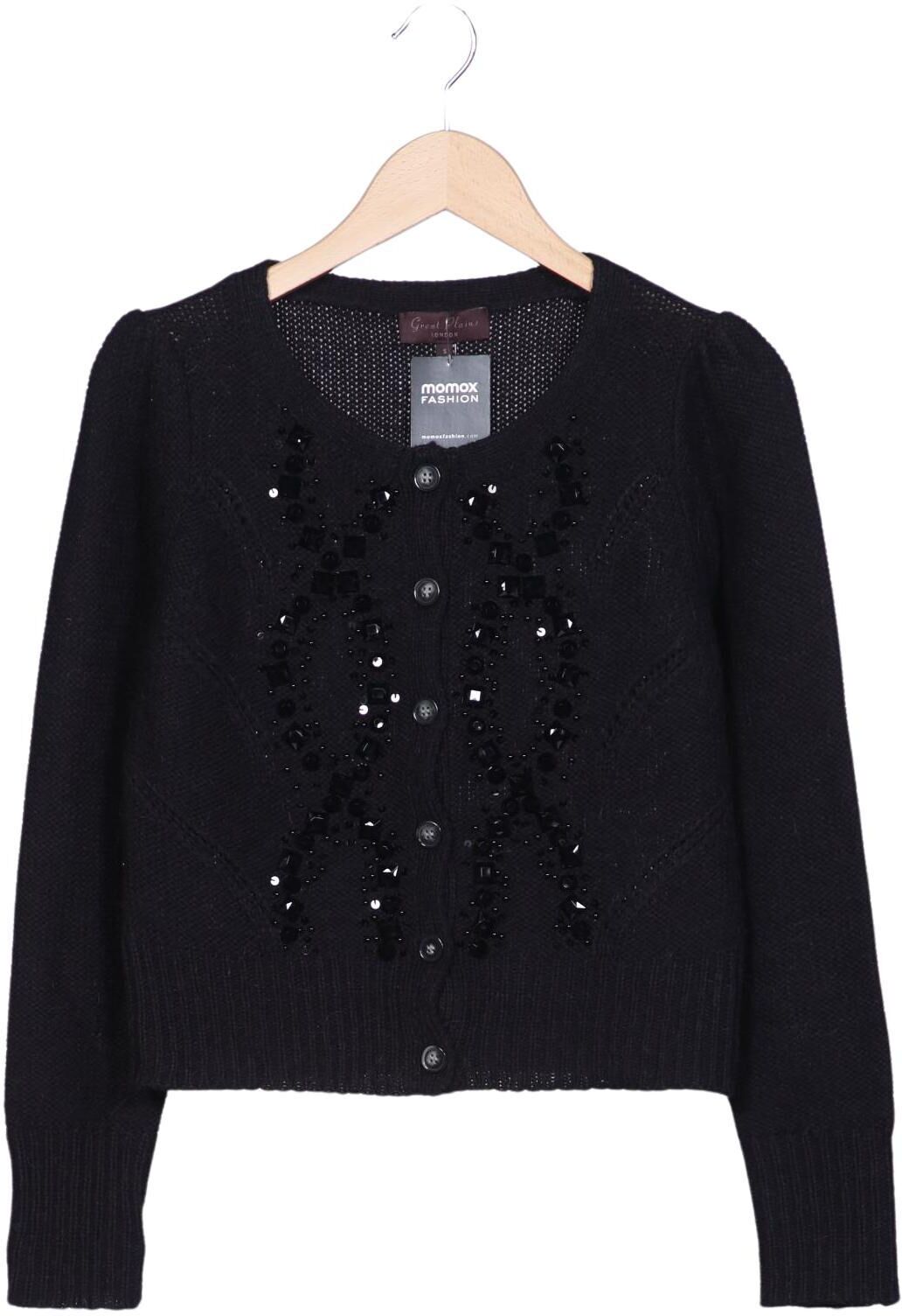 Great Plains Damen Strickjacke, Schwarz, Gr. S, Synthetik / Alpaka / Wolle - Second Hand