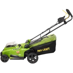 Procraft, Rasenmäher, PLM20bb Akku Rasenmäher 40 V ( 2x 20 V ) 370 mm Brushless + 2x Akku 4,0 Ah - ohne Ladegerät (Akkubetrieb)