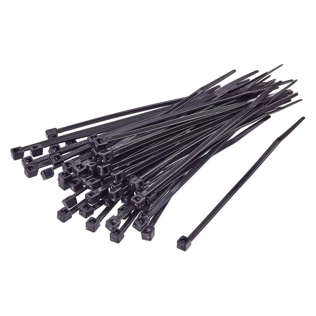 Tru Components TC-BT-610-4.8-UVB Kabelbinder 610 mm 4.8 mm Schwarz UV-stabilisie (Kunststoffkabelbinder, 610 mm, 100 Stk.) (TC-12193276)
