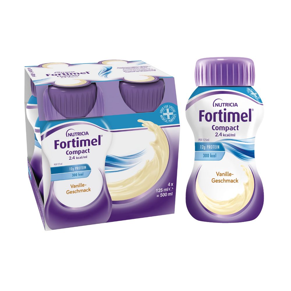 Fortimel Compact 2.4 Vanillegeschmack 4x125 ml Flüssigkeit