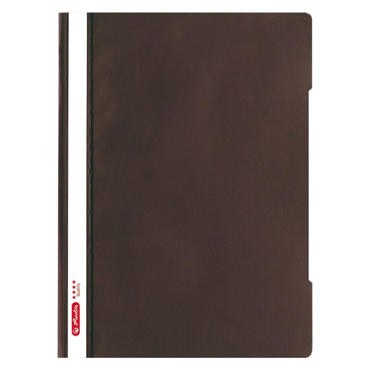 Herlitz Schnellhefter "Quality", DIN A4, PP-Folie, braun (A4, 1x) (50020799)