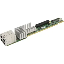 Supermicro AOC-UR-i4XT 1U Ultra Riser - Netzwerkadapter, Server Zubehör, Grün