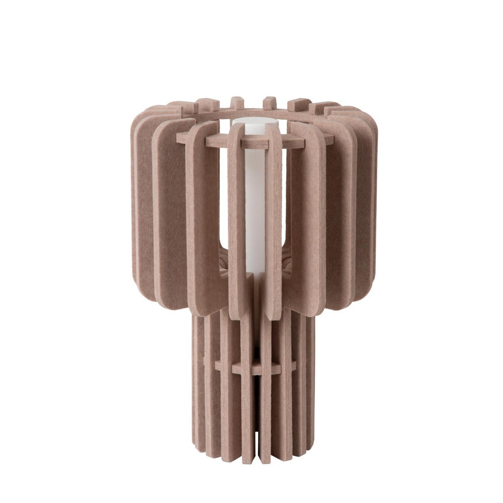 Lucide Rollo Design Tafellamp - Bruin/Beige - E27