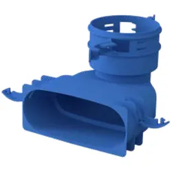 Kermi x-well Adapter NW 92 (Muffe) - 132x52 (Nippel), 90 Grad