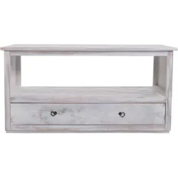 TV-RACK FERNSEHTISCH LOWBOARD Reinweiß