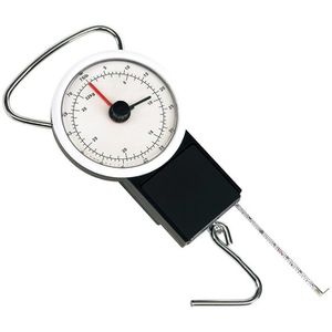 Böttcher-AG Kofferwaage Federwaage Balance, Teilung 1 kg, mit Haken, analoge Anzeige, bis 32 kg