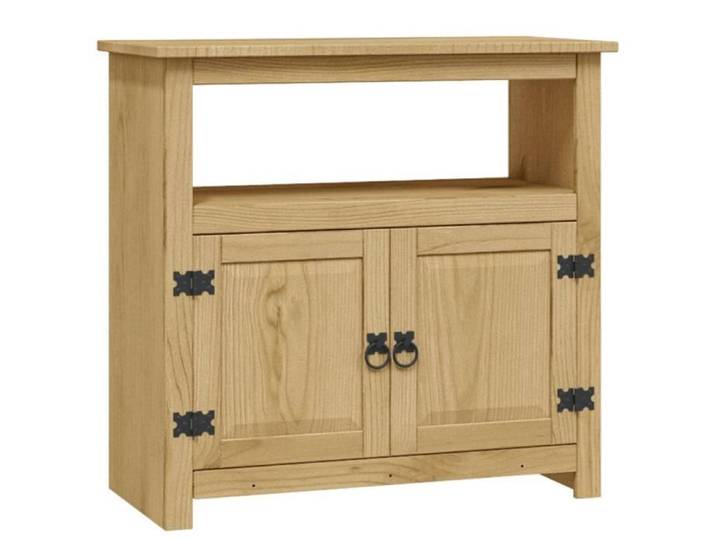 Meuble TV - DUOKON - Gamme Corona - Bois massif - 80x43x78 cm - Style mexicain