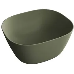 VitrA Plural Aufsatzschale 7811B475-0016 45 x 38 x 13,5 cm, Moos matt, hoch, rechteckig, ohne Überlauf/Hahnloch