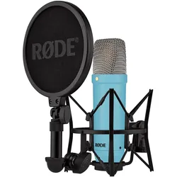 RØDE NT1 Signature +XLR-Kabel+Desktop Studio Arm (hellblau, Bundle), Mikrofon
