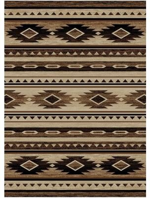 Mayberry Rug American Destination Sterling Brown Lodge Area Rug