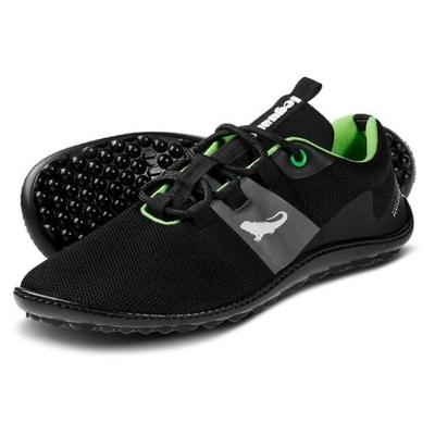 Barfußschuh LEGUANO "SPINWYN", Herren, Gr. 47, schwarz, Textil, Schuhe Barfußschuh, für Maschinenwäsche geeignet, Freizeitschuh, Halbschuh, Schnürschuh