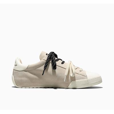 Sneaker CONVERSE "CHUCK LO PRO", Damen, Gr. 39, beige (egret, egret, schwarz), Leder, Schuhe Sneaker