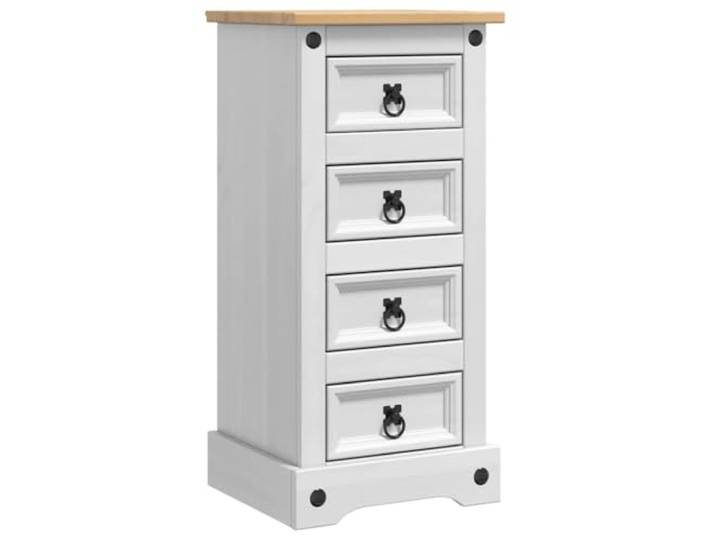 GHVBNMF Nachttisch Weiß 35x32,5x74 cm Beistelltisch Massivholz Schlanker Nachtschrank fürs Schlafzimmer. Praktischer Stauraum mit Schublade und offenem Fach für persönliche Dinge.