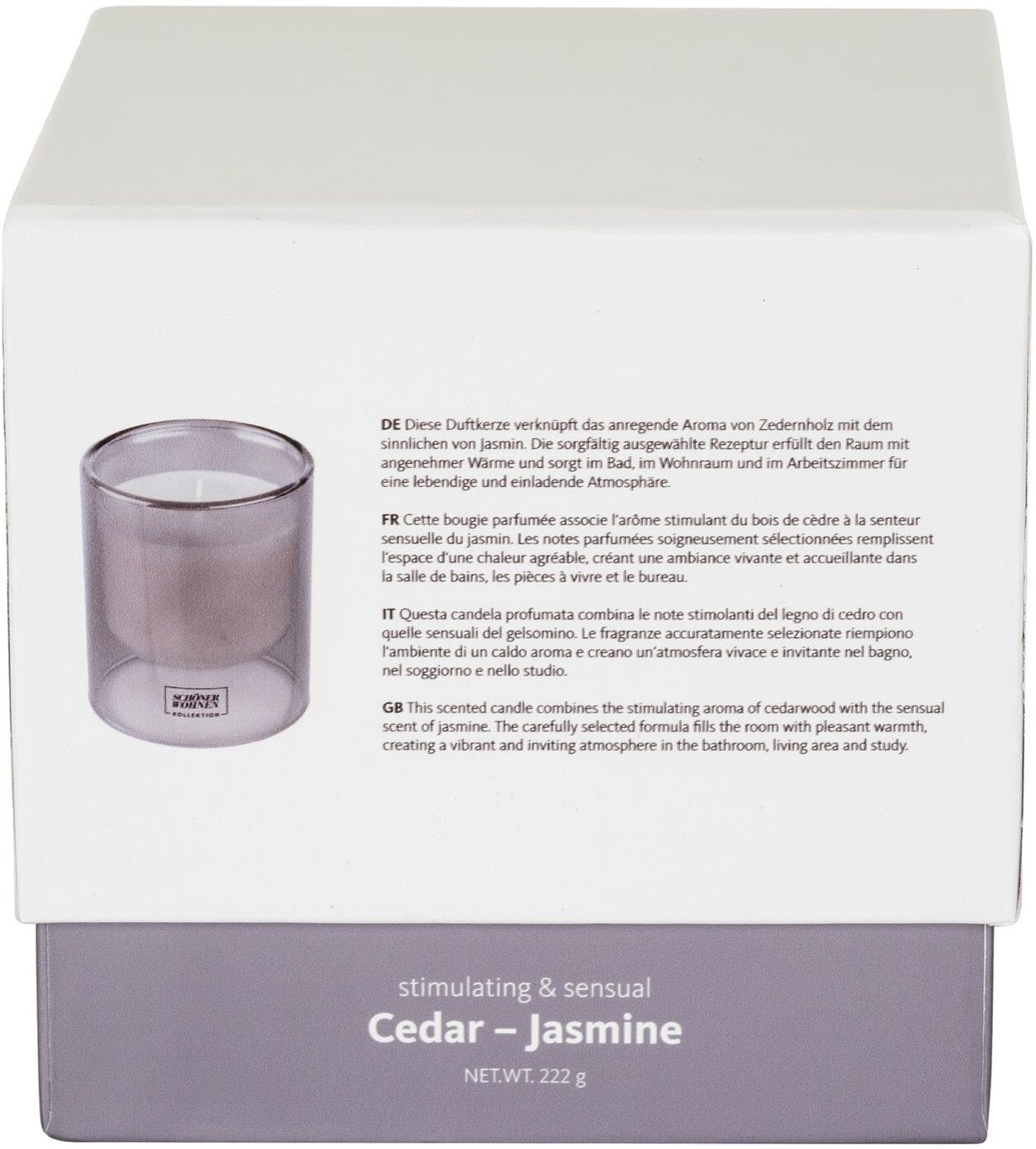 SCHÖNER WOHNEN-Kollektion Duftkerze Mod. Cedar L, Accessoires, 26225197, grau