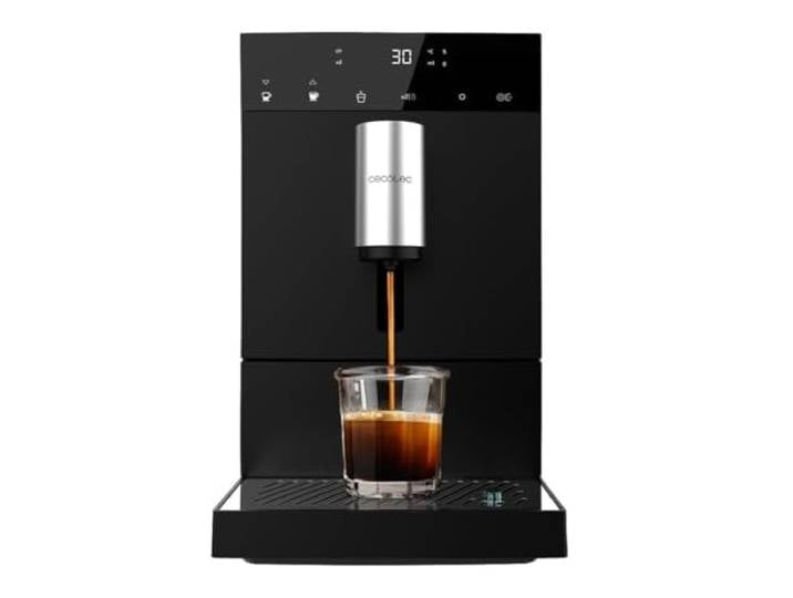 Cecotec Superautomatische Kompakt-Kaffeemaschine Cumbia Cremmaet Compact, 1350 W, 19 Bar und Thermoblock-System, 1,1 L Wassertank und 150 g Kaffeebehälter, Plug&Play, automatische Reinigung