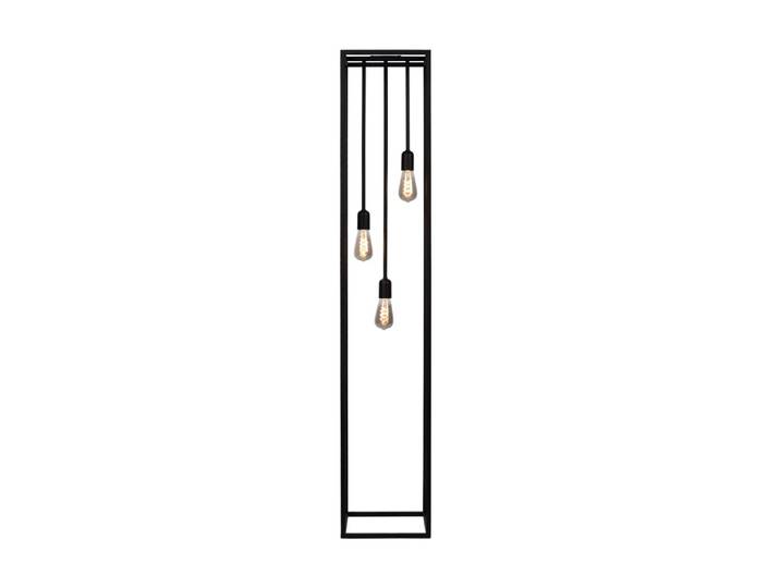 Lampadaire avec 3 sources lumineuses - noir - hauteur 160 cm - métal