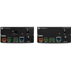 Atlona 4K HDMI extender kit with control and remote power (0.08 m), Videokabel, Schwarz