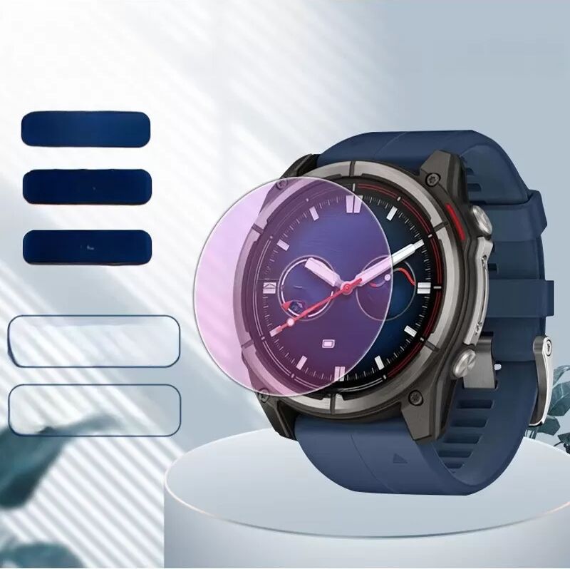 INF Displayschutzfolie für Garmin Quatix 8 51mm - Hochwertiges Aluminium-Silikatglas, Blaulichtfilter, 2 Stück