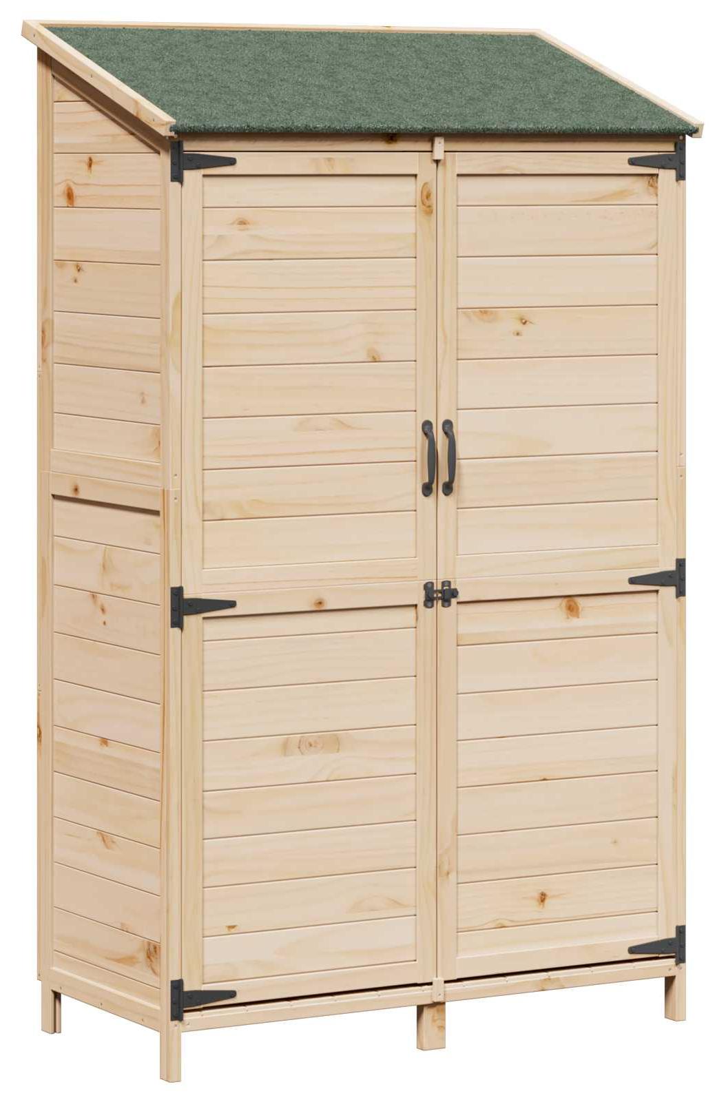 Garten Shed Natur 106,5 x 56 x 176 cm Holzwerkstoff