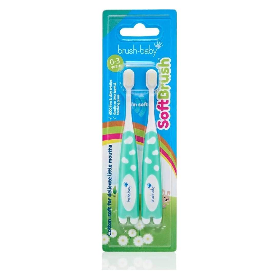 Brush-Baby Brush Baby FirstBrush Zahnbürste für Kinder - 2er Pack (Mittel, 2x) (49620144)