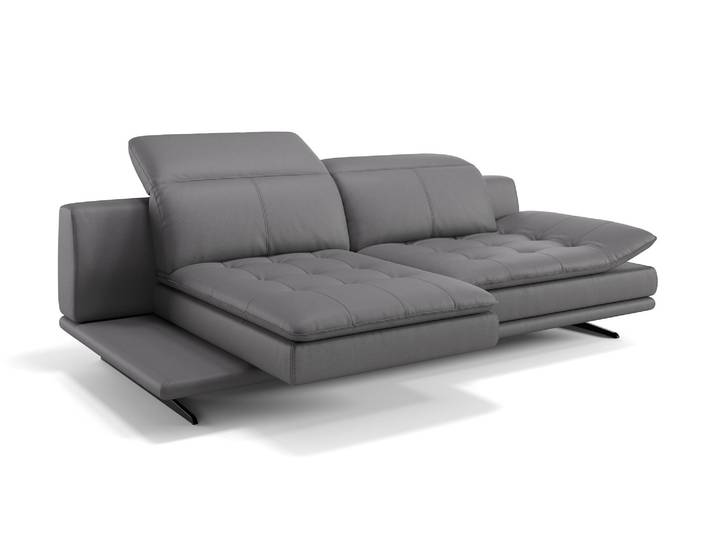 Leder Couch NIZZA Leder Sofa Relaxcouch 2Sitzer
