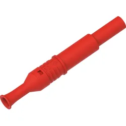PJP 1061-R - DIY Bananenstecker, 4 mm, Schiebehülsen, rot