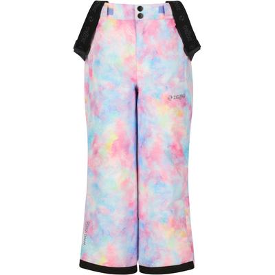 Skihose ZIGZAG "Soho", Jungen, Gr. 104, EURO-Größen, ice, 100% Polyester, geblümt, lang, Hosen Skihose, aus atmungsaktivem Material