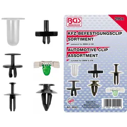 BGS 9042 Sortiment KFZ Befestigungsclips für BMW & VW 290 teilig
