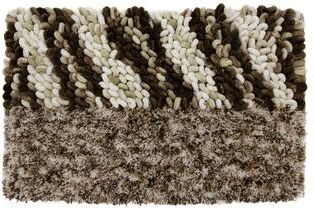 IH Casa Decor Poly-Cotton Handwoven Bath Mat Tan - Tonal