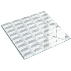 GLASPLATTE 60x52 cm Geometrische Figuren