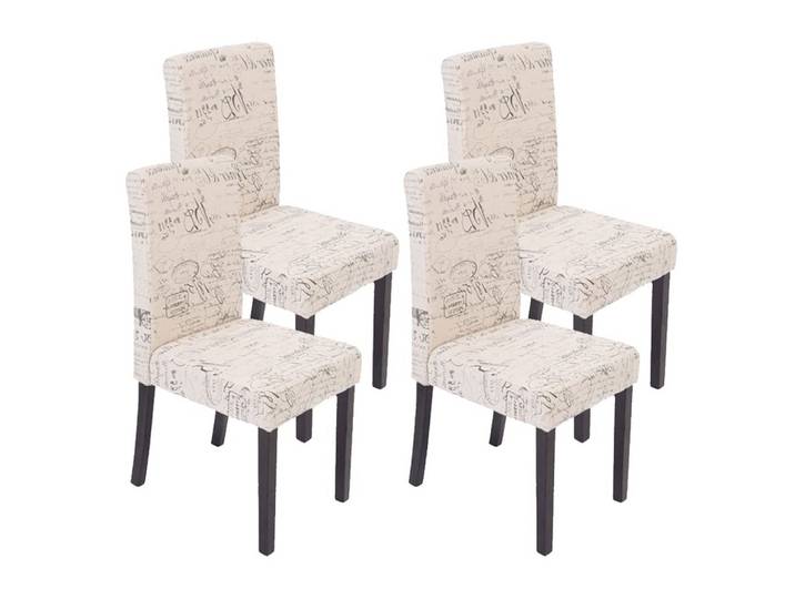 ESSZIMMERSTUHL SCHRIFT Beige, Schwarz, Dunkelbraun 4er-Set