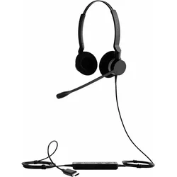 Jabra BIZ 2300 QD Stereo (Kabelgebunden, USB-A), Office Headset, Schwarz