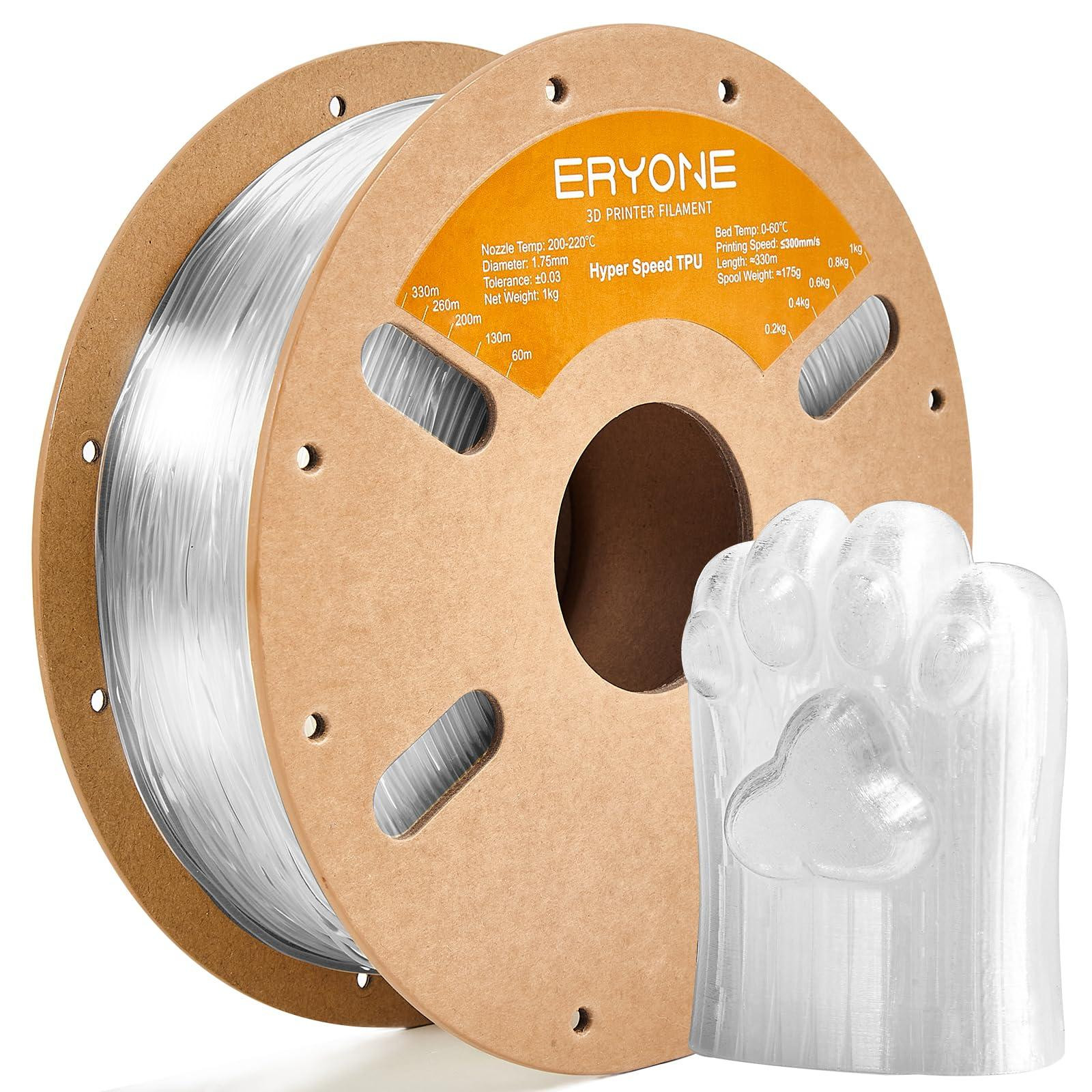 Selius High Speed Filament TPU 1.75mm, 1kg Spoel, Transparent