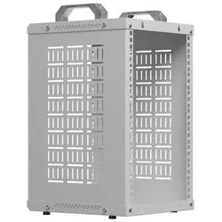 Lanberg Open Rack (9 HE, 10 Zoll Rack), Serverschrank, Grau