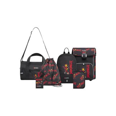 Handtasche LEGO "LEGO Bag School", Kinder, Gr. onesize, schwarz (rot), Obermaterial: 100% Polyester, Taschen Handtasche