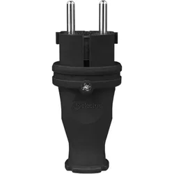 Gummistecker 16A 230V Stecker schwarz 3101-301-0300