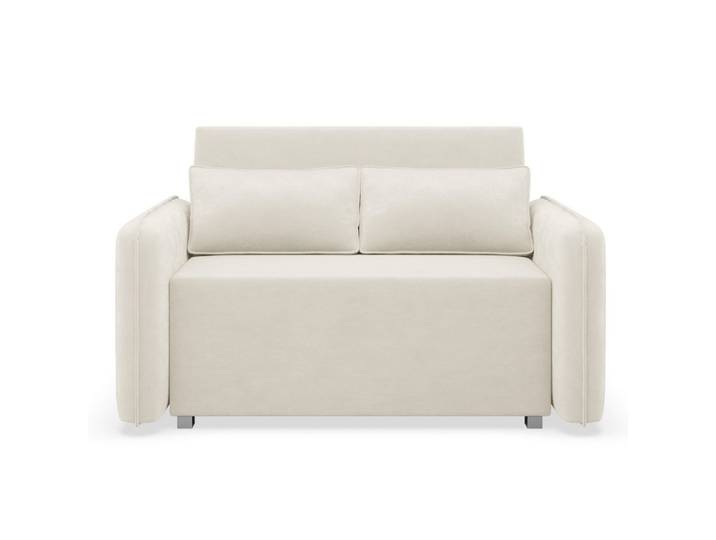 2-SITZER SCHLAFSOFA Duelia Creme, hydrophobe Chenille