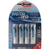 ANSMANN Digital HR6 Nickel-Metall-Hydrid AA Mignon Akku 2650 mAh 4er Pack