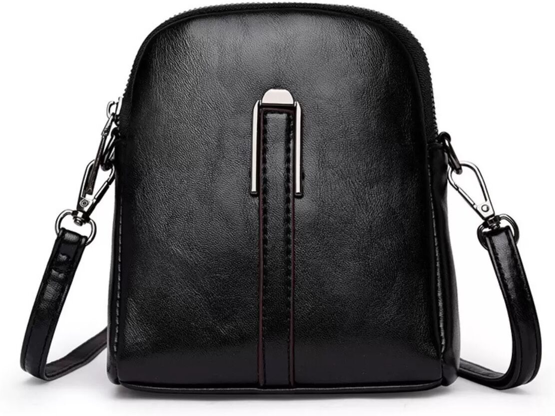 INF Modische Damen PU Umhängetasche - Mini Schultertasche Schwarz