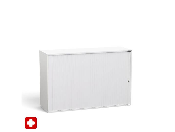 Rollladenschränke Tradingzone Proline 120 x 40 x 80 cm, Weiss, mit Schlüssel, Neu - platzsparende Lösung