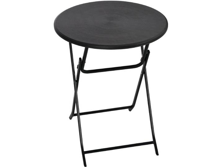 Outsunny - Opvouwbare Tuintafel - Staal & HDPE - Donkergrijs