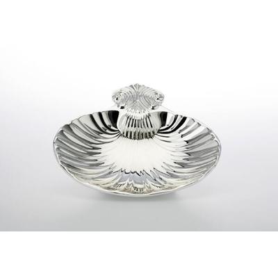Muschelschale 12,0 x 12,0cm versilbert