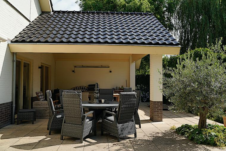 Lesli Living Mojito Keramische Tuintafel, Diameter: 150 cm