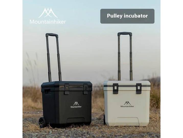 Mountainhiker 38L réfrigérateur extérieur avec roues boîte isolée Portable BBQ voiture boîte isolée réfrigérateur chariot réfrigérateur