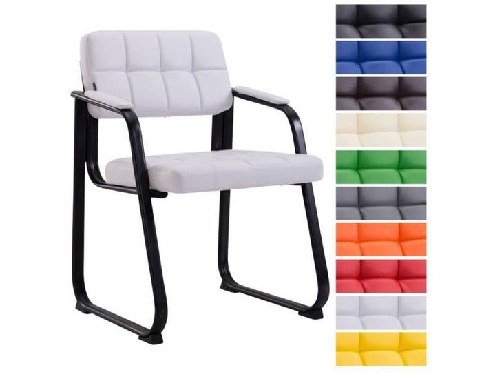Chaise de visiteur - CLP - Canada B - Simili - Métal - Blanc