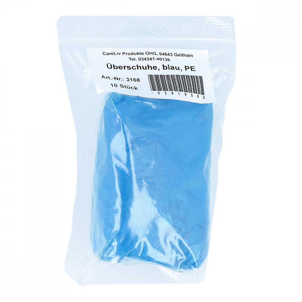 Careliv Produkte OHG überschuhe Einmal Kunststoff blau 02819589